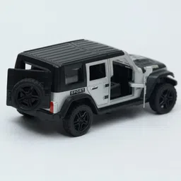 ramshree Metal Die-Cast SUV Toy Car with Openable Doors & Pull-Back Action Light & Sound, image 5