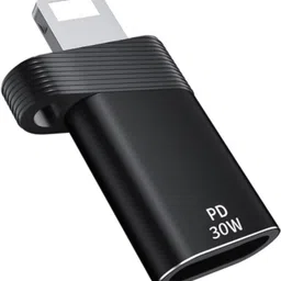 STRIFF Lightning OTG Adapter TypeC to Lightning OTG Adapter Female to Male Charging & Data Transfer Black-picture-29