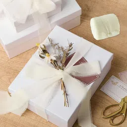 hasthip Beige Chiffon Ribbon Rolls Set Beige Chiffon Ribbon image 5