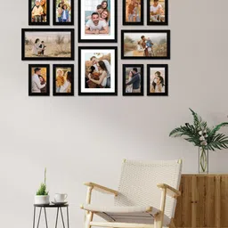 RANDOM Set Of 12 Black Solid Individual Wall Photo Frames-picture-29