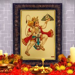 Hawai Gold Plated Shree Bajrang Bali Hanuman Religious Wall Photo Frames-picture-41