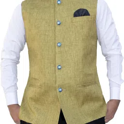 aljaami Solid Men Waistcoat-picture-22