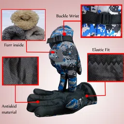 aksmit Checkered Winter Men Gloves image 3
