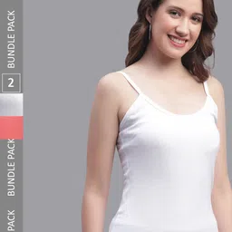 Friskers Pack Of 2 Cotton Skin Friendly Camisoles-picture-31