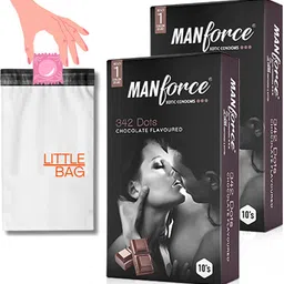 manforce Chocolate flavor condom - 10 Pieces x Pack of 2 Condom with 20beg Condom-picture-22