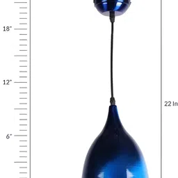 Areezo Blue Bell Metal Ceiling Lamp image 4