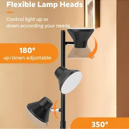 THE ARTMENT Black Adjustable LED Floor Lamp image 3