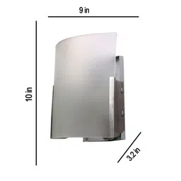 Devansh White Dual Light Glass Wall Mounted Lamp image 4