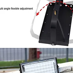 SPARK WORLD Black Aluminium Rectangle Textured Self Assembly Outdoor Lamps image 2