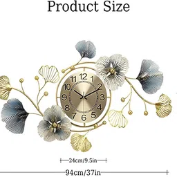 art house Analog 65 cm X 25 cm Wall Clock image 2