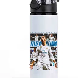 trendblend CR7 “Feliz Cumpleaños” Printed Sports Water Bottle – Leak Proof & Stylish Design 750 ml Water Bottle-picture-33