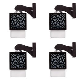 Gojeeva Black Wood Square Shaped Wall Lamp-picture-21