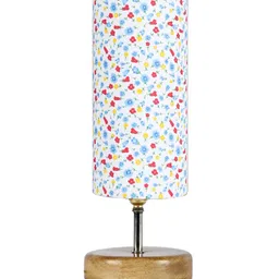 Devansh White & Red Printed Table Lamps image 3