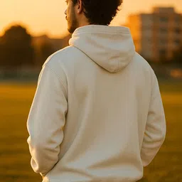 ecorunner Men Full Sleeve Solid Hooded Sweatshirt image 2