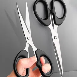 shrikhatushyam High Quality Stainless Steel Scissor For Home,Office,School with Plastic Handle Scissors image 2