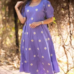 bnt Women A-line Purple Above Knee/Mid Thigh Length Dress-picture-37