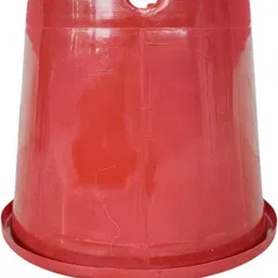 hortilife Nursery Seedlings Pots - 6Pcs Set 8In - Garden Plant Pots Red Plant Container Set image 2