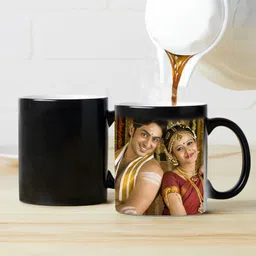 friendskart Personalised Photo and Text Ceramic / Cup For Birthday Magic G6 Ceramic Coffee Mug image 2