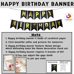 amex store Happy Birthday Decorations Kit / Items | Birthday Theme Decorations Combo Balloon | Party Celebration image 3