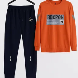 majexic Self Design Men Track Suit image 1