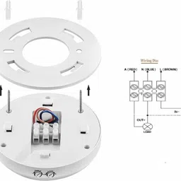 GoodsBazaar 360 Degree PIR Motion SensorCeiling Mounted Energy Saving Motion Detector Smart Switch image 2