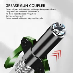 digital craft Metal Grease Gun Coupler, 8" Plier & 12" Flexible Blue Pipe Manual Dispenser image 5
