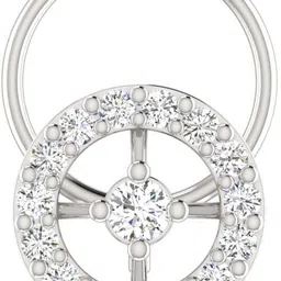 avsar Chahat 14kt Cubic Zirconia White Gold Nose Wire-picture-20