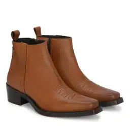 Men Ankle-Length Chelsea Boots with Zip Closure-image-82