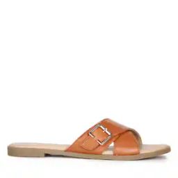 bata Women Criss Cross-Strap Slip-On Sandals with Buckle Accent-picture-49
