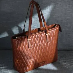 accessorize london Quilted Tote Bag with Zip Closure-picture-22
