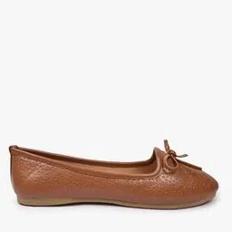 hi-attitude Floral Pattern Ballerinas with Bow-picture-53