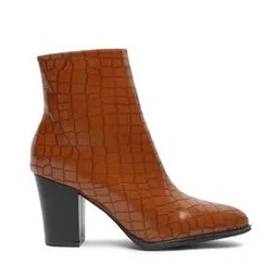 pelle albero Croc-Embossed Ankle-Length Boots with Zip Closure-picture-43