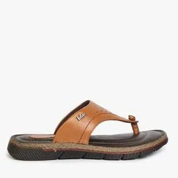 lee cooper Perforated Slip-On Sandals with Metal Logo Accent-picture-48