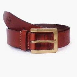 Men Leather Belt with Pin-Buckle Closure-image-17