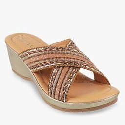 catwalk Women Embellished Cross-Strap Wedges-picture-43