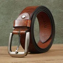 teakwood leathers Men Textured Wide Belt with Buckle Closure-picture-14