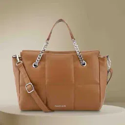 fastrack Women Quilted Satchel Bag with Adjustable Strap image 1