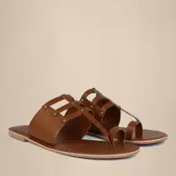 acai Metal Embellished Toe-Ring Flat Sandals-picture-28