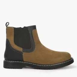 Women Panelled Ankle-Length Boots-image-6