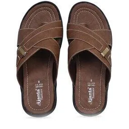 ajanta Cross-Strap Slip-On Sandals with Metal Accent-picture-51