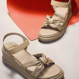 jm looks Women Regular Fit Open-Toe Wedges-picture-43