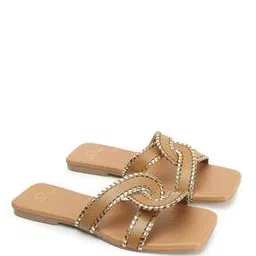 carlton london Women Cross-Strap Slip-On Flat Sandals-picture-46