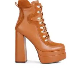 london rag Women Ankle-Length Boots with Lace Fastening-picture-20