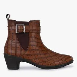 el paso Croc-Embossed Ankle-Length Boots-picture-41