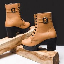 jm looks Women Ankle-Length Boots with Lace Fastening-picture-20