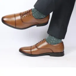 fausto Men Lace-Up Round-Toe Shoes image 1