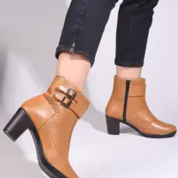 selfiee Women Ankle-Length Boots with Zip Closure-picture-24