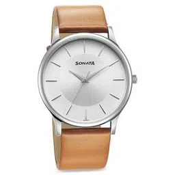 sonata Men Water-Resistant Analogue Watch--77105SL16W-picture-27