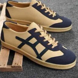 leatherkraft Men Lace-Up Sneakers with Faux leather upper image 1