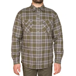 solognac Men's Full Sleeve Fleece Lined Shirt 300 - Canadian Green-picture-23